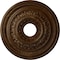 Ekena Millwork Orleans Ceiling Medallion (Canopies up to 4 5/8"), 17 5/8"OD X 3 5/8"ID X 1 7/8"P, Root Beer Crackle CM17OLRBC - alternate 1
